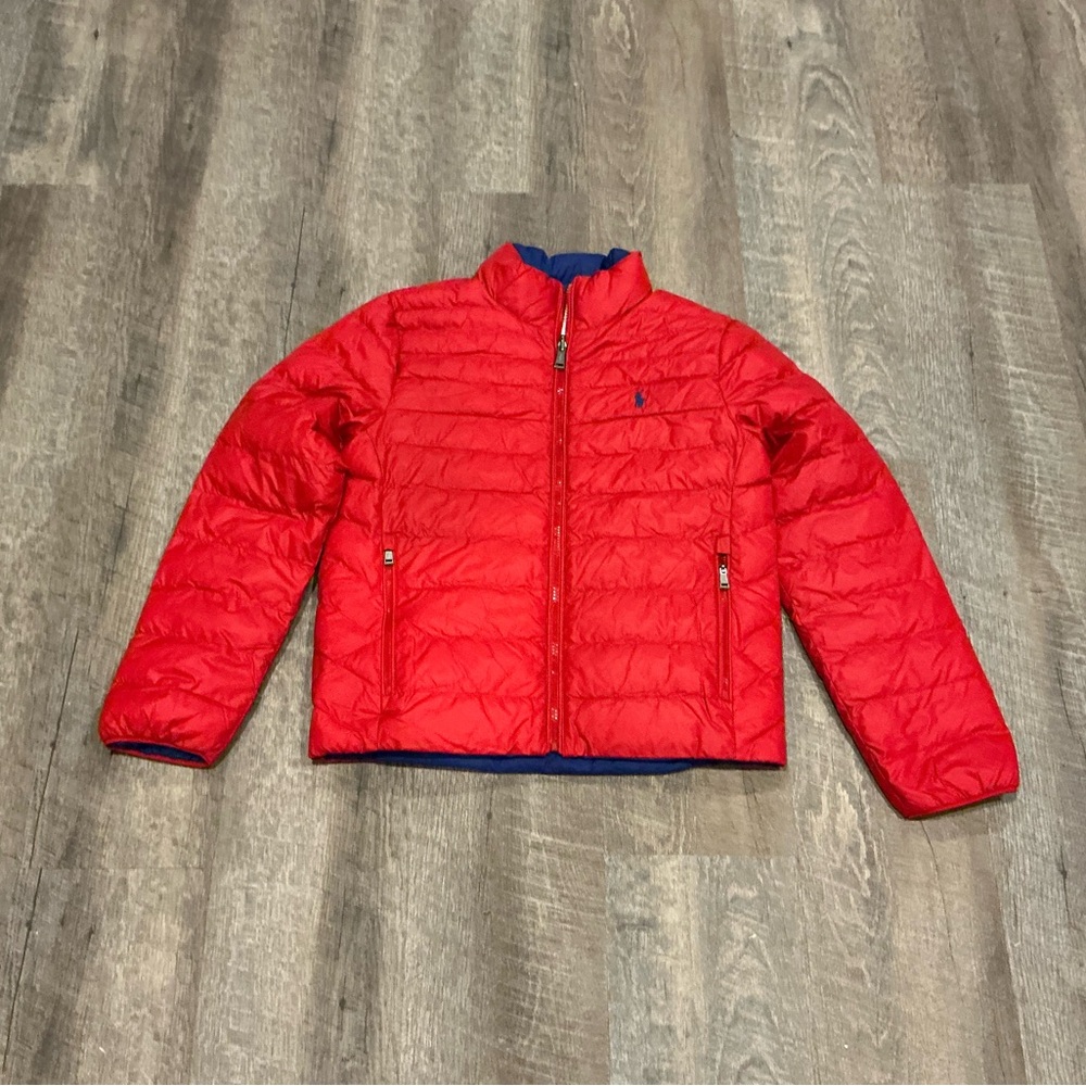 Polo by Ralph Lauren (Reversible)Quilted Red and Blue Jacket